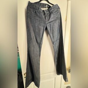 7 For All Mankind Blue Flare & Wide Leg Jeans